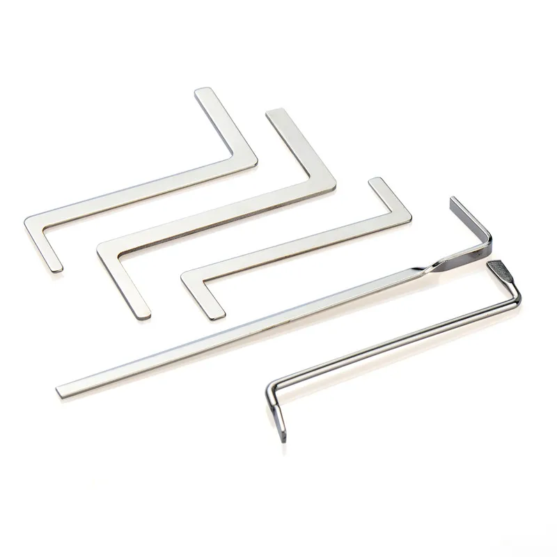 

5Pcs Locksmith Tools Double Row Tension Tools Stainless Stell Lock Pick Tools P0.11