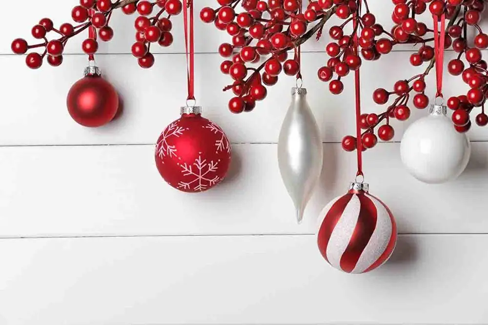 

SHENGYONGBAO Art Cloth Custom Photography Backdrops Prop Christmas ball theme Photo Studio Background A19714-204