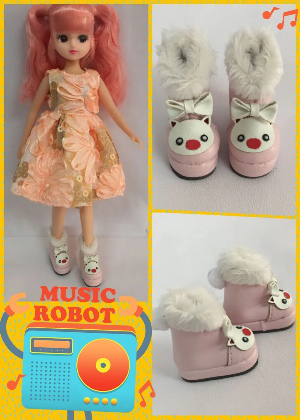 Обувь для blyth, Azone, куклы OB, кукла licca, Lati bjd кукла Tang kou и т. Д. Длина: 3 см