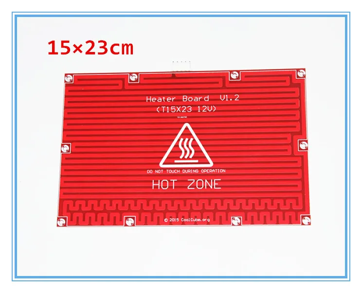  1pc Hot Bed Heat Plate Makerbot 3d Printer Kit Reprap Mendel Prusa i3 3D Printer 12V/24V Hot Bed Heat Plate Heat Bed PCB 150*230 