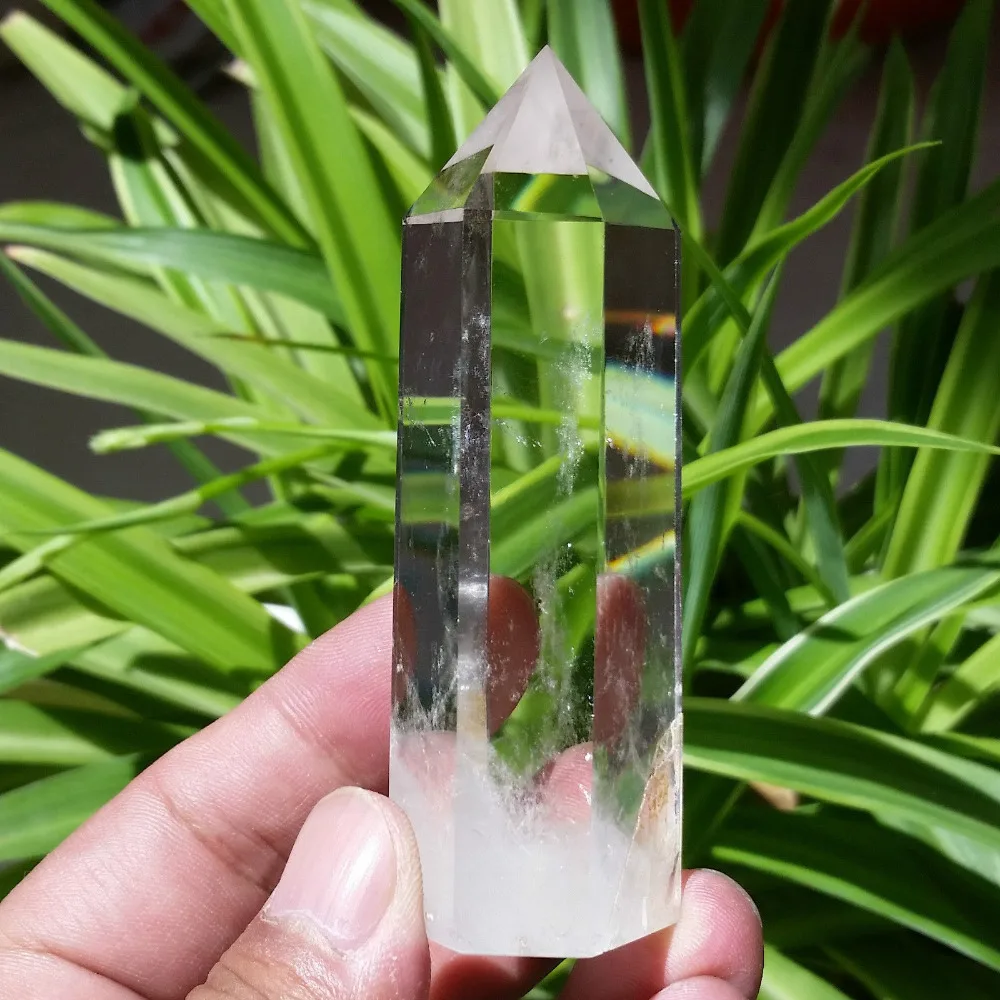 ying 00842 NATURAL CLEAR quartz crystal point healinghealing point