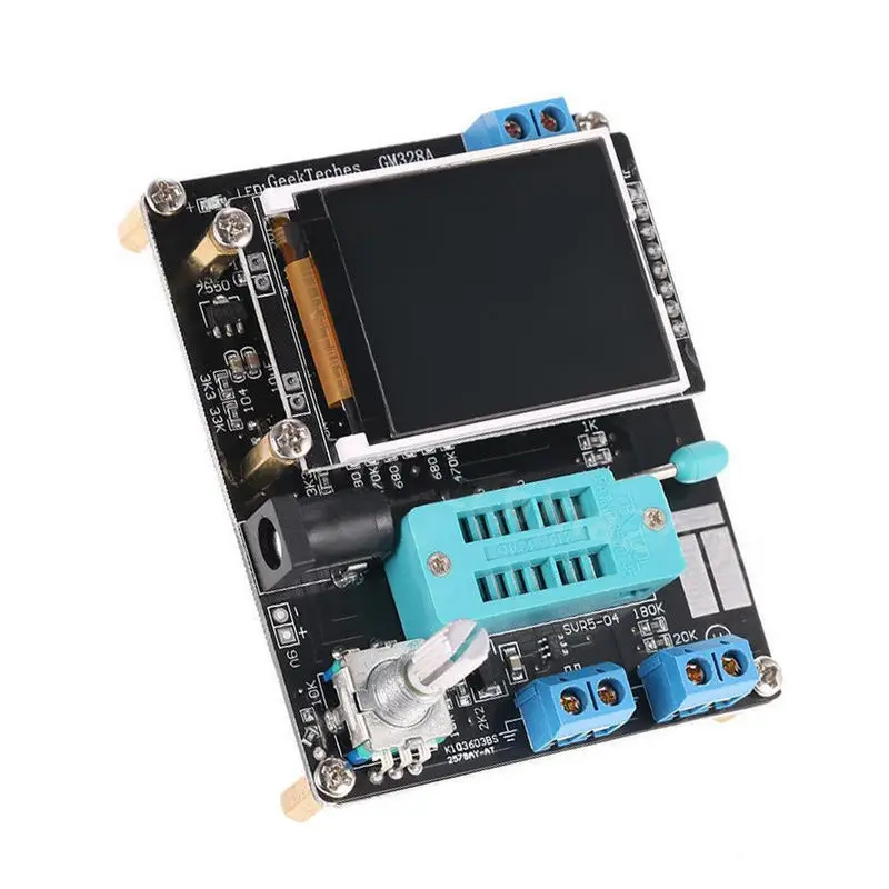 GM328 Mega328 Transistor Tester LCR Diode Capacitance ESR Voltage Frequency meter PWM Square wave Frequency Signal Generator afbeelding