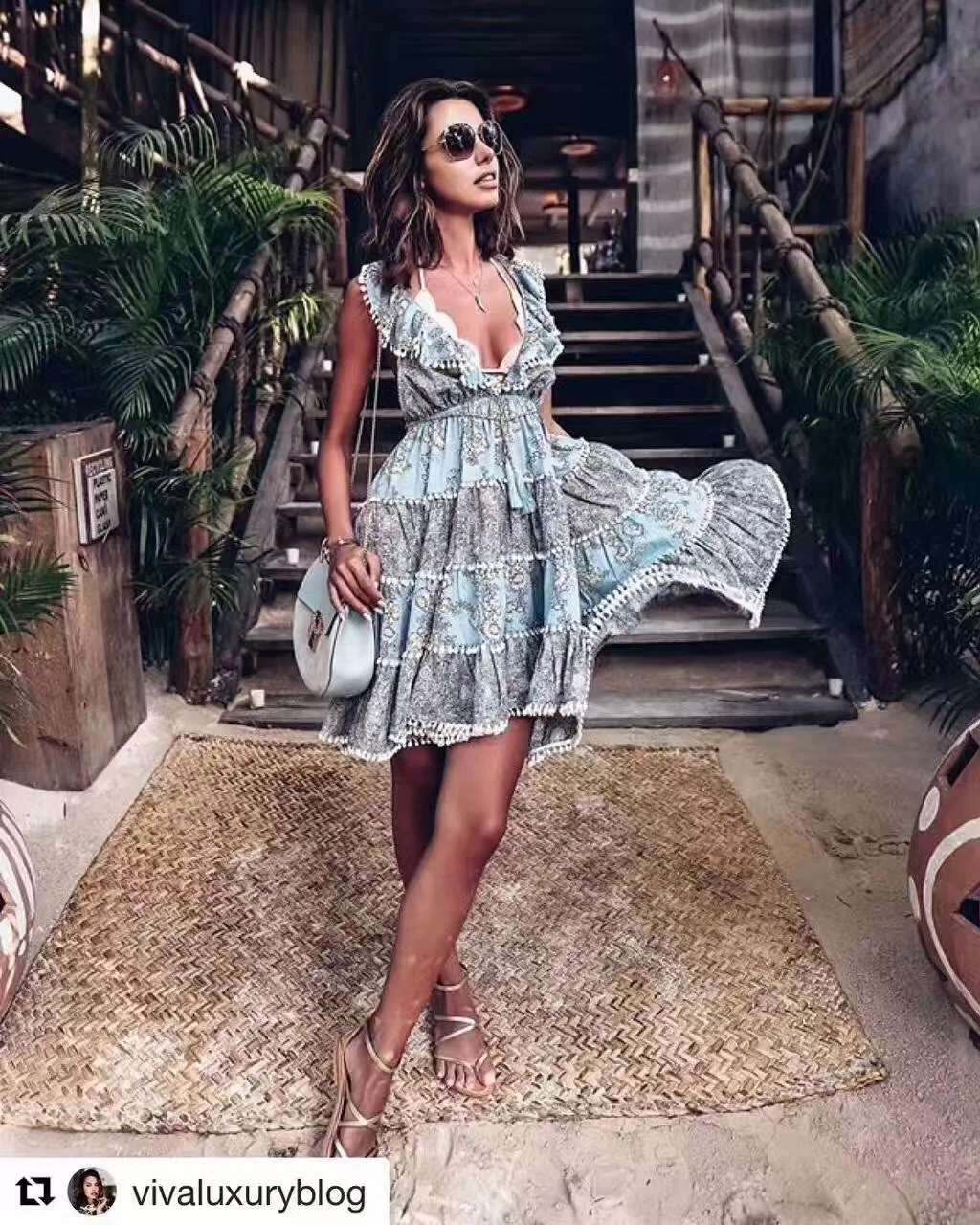 Midi boho vintage שמלות נשים מקרית אלגנטי טלאי שמלת החוף בוהמית jurken שמאי הקיץ ללא משענת שמלות 2018|beach dress|women dressbackless dress - AliExpress