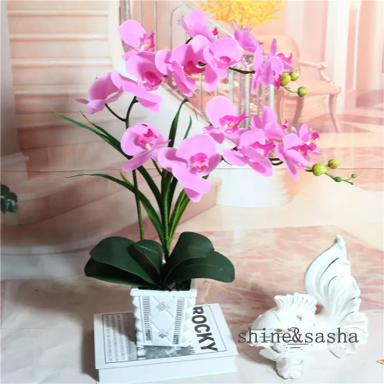 

artificial orchid flower arrangement bonsai flower only no vase