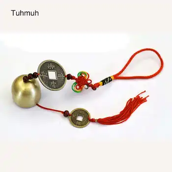 

Chinese Knot Vintage Copper Coins Traditional Blessing Luck Key Bag Car Hanging Accessories Birthday Gifts