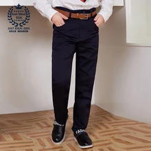 Boys Pants Casual Pants School Uniforms Straight Pants Spring Autumn Trousers for Kids Khaki and Navy Blue 2006 2007