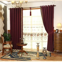 Высокоточный китайский современный минималистский стиль гостиной спальня балкон полный плотные шторы