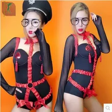 Sexy!bodysuit women night dj Korean women’s group jazz dance dress female adult sexy nightclub bar dancers ds dance clothes