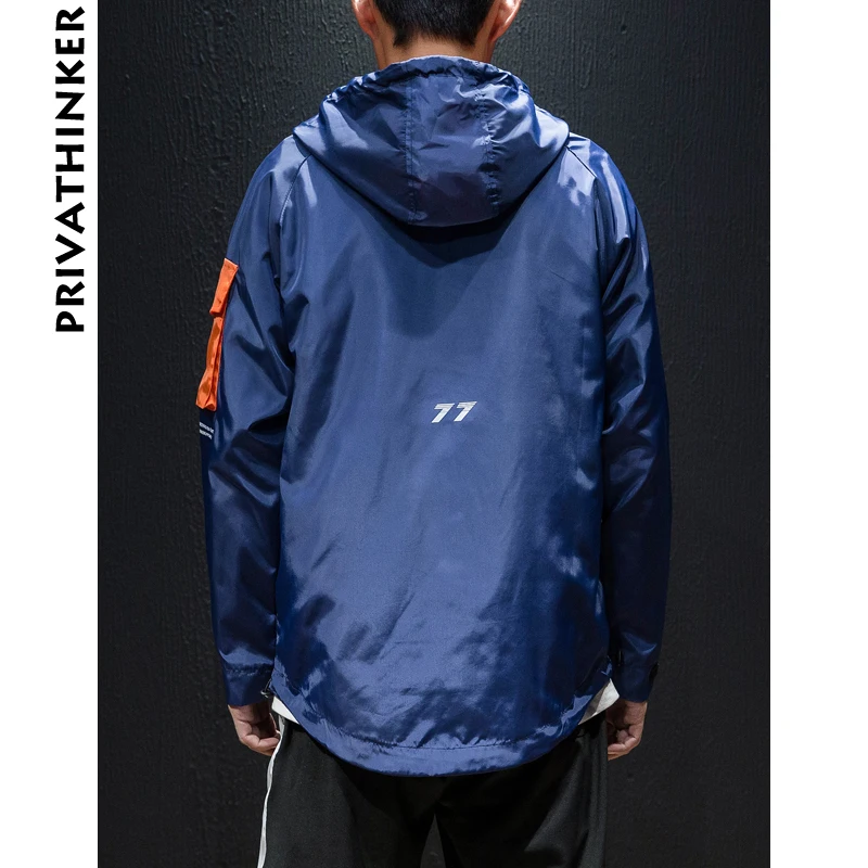  Privathinker Designer Men Zipper Hoodies 2019 Mens Pockets Sweatshirts Hooded Hoodie Male Hiphop Ko