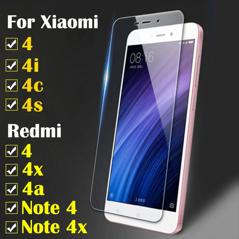 Защитное стекло на redmi 4x Стекло для xiaomi 4a 4 s c i note x4 a4 защитное закаленная пленка