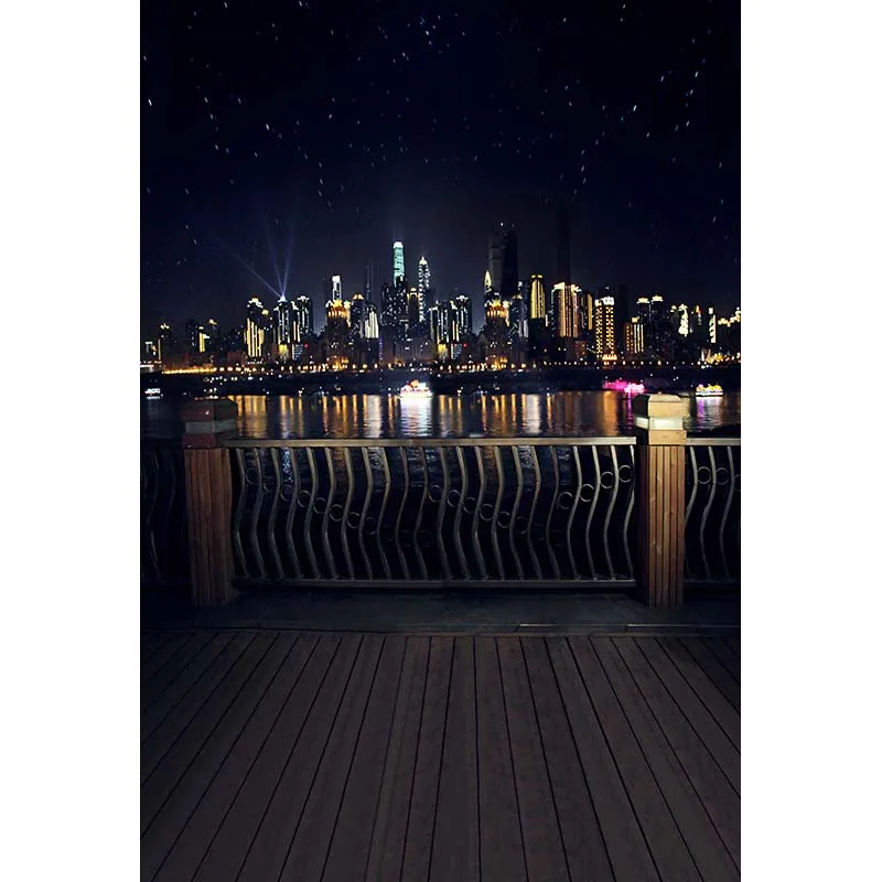 Custom vinyl cloth New York city night scenery photography