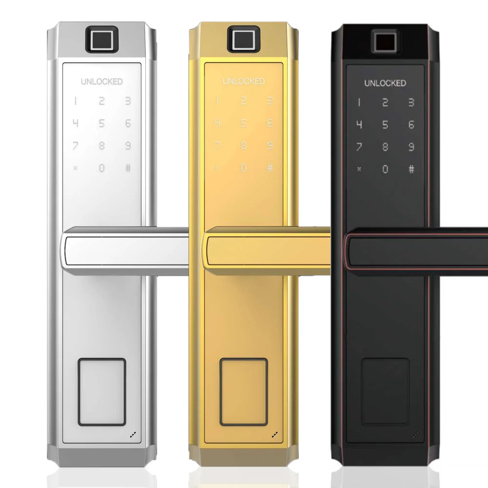 

Smart Lock Digital Fingerprint Door Lock Electronic Keyless Entry Anti-theft Keypad Lock For Home Security With RFID Reader