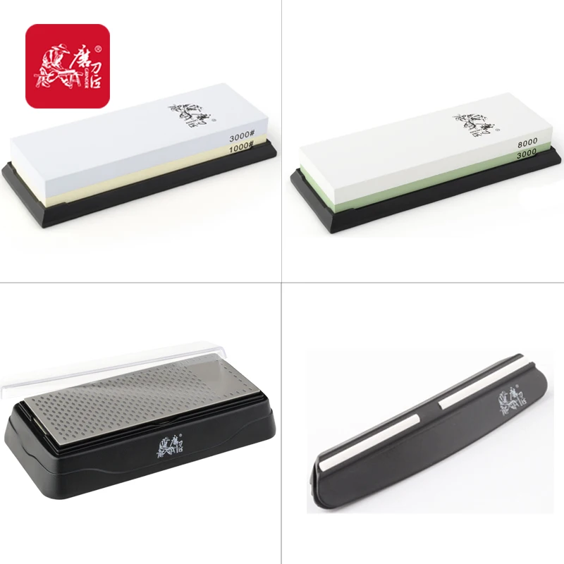 

[TAIDEA] Knife Sharpener 3pcs 3000#/8000# 3000/1000# 360#/600# whetstone double-side Corundum and Diamond Stones Kitchen Tools