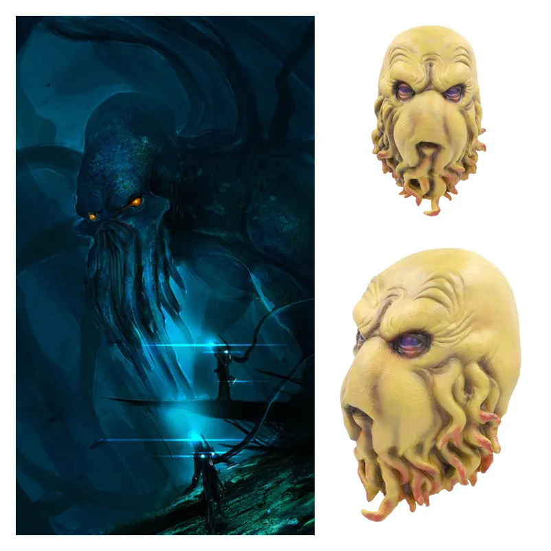 

New Fiction Cthulhu Mythos Cthulhu Cosplay Masks Great Old Ones Horror Full Face Latex Mask Kids Adult Helmet Halloween Props