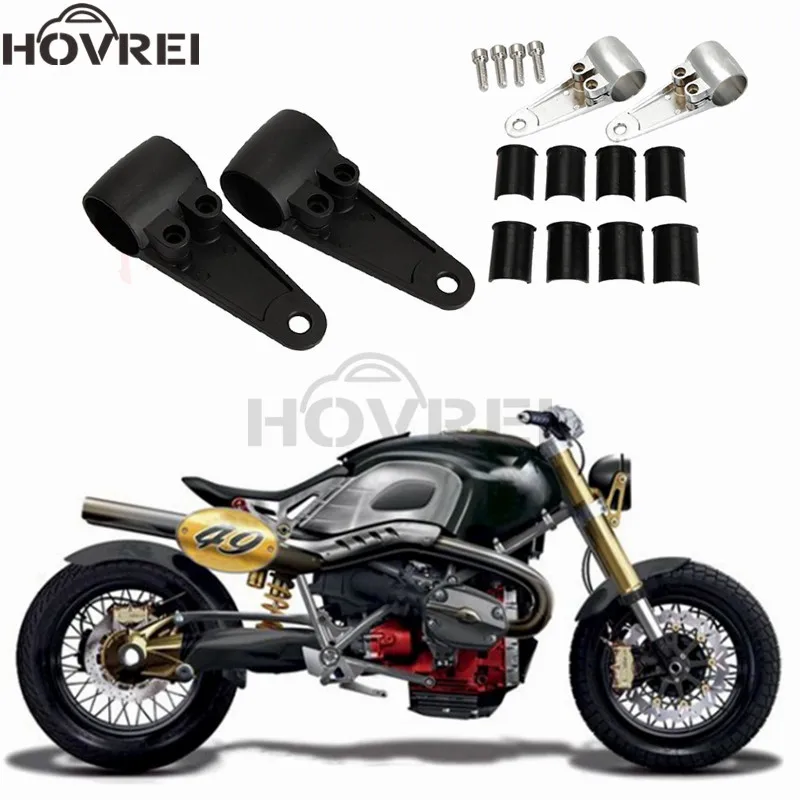 

Universal black chrome Motorcycle headlamp Headlight Mount Brackets Fork 35/39/41mm For Chopper Cafe Racer Honda Yamaha Suzuki