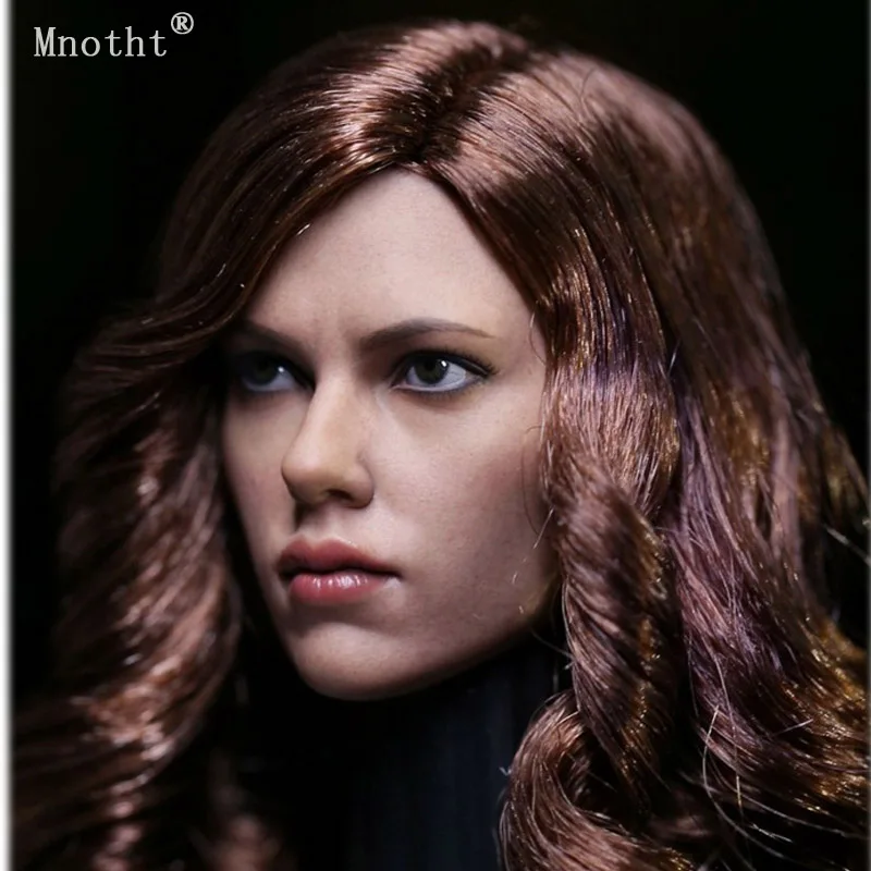 Mnotht 1/6 весы Scarlett Джонсон головы вырезать модель Phicen Черная Вдова 5 0 женский