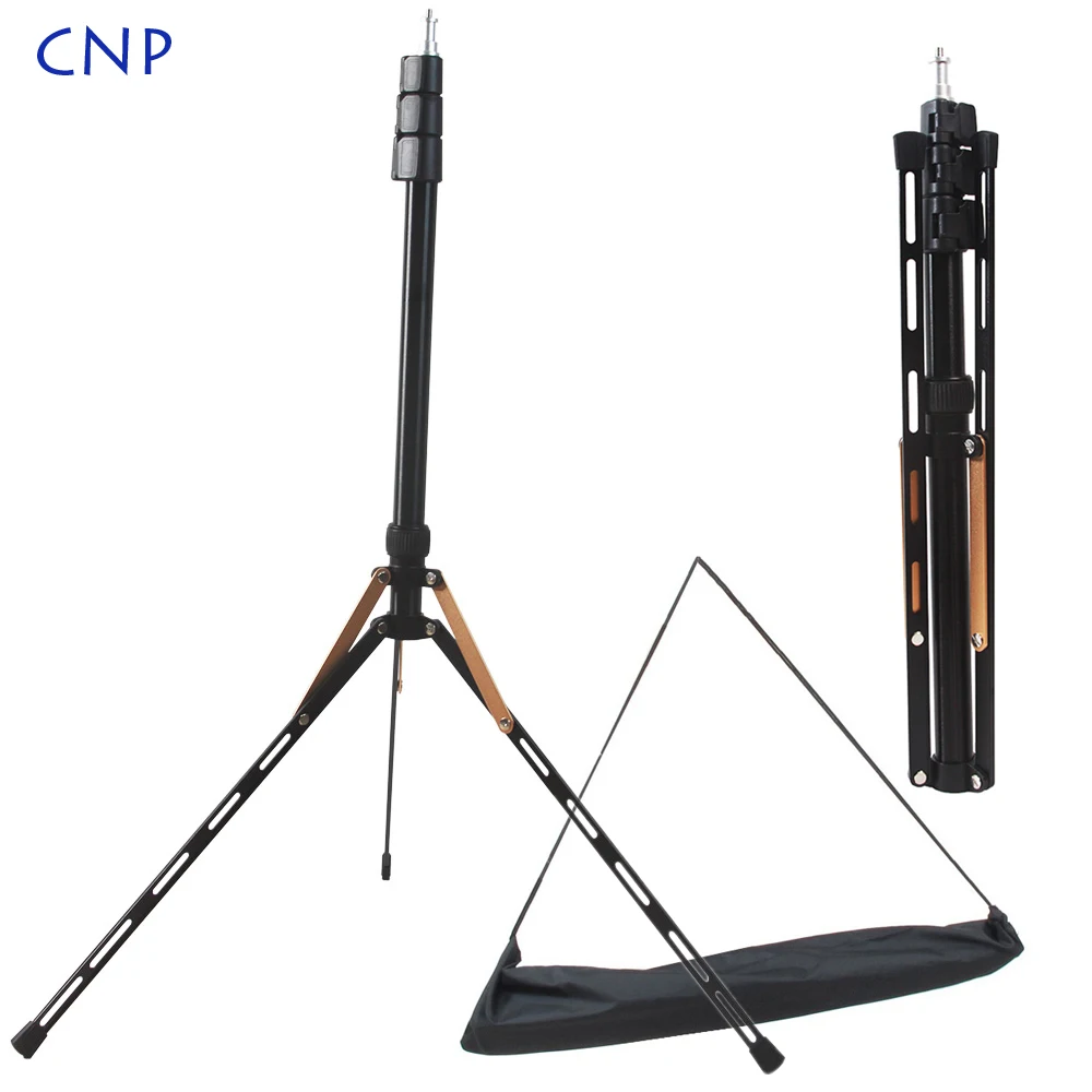 

CNP CN-190 Gold Studio Light Tripod Stand 1/4 Screw Bag Head Softbox For Photo Ring Photographic Lighting Flash Umbrella Reflect