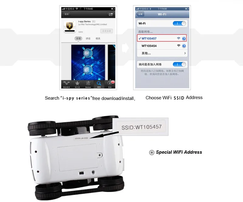 Wi-Fi RC Гусеничный Танк Радиоуправляемый автомобиль в режиме реального времени камера автомобили для iPhone iPad iPod приложение с 0.3MP камерой электронная игрушка модель
