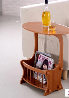Стол из твердой древесины. Столик на диване. Маленький чайный столик - Цвет: Темно-серый
