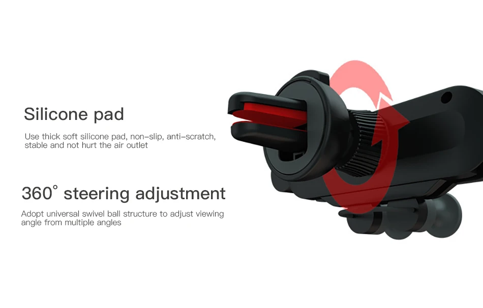 !ACCEZZ Gravity Car Phone Holder Air Vent Mount Clip For iPhone XS Universal Mobile Phone Stand Support GPS in Car Auto Bracket (11)