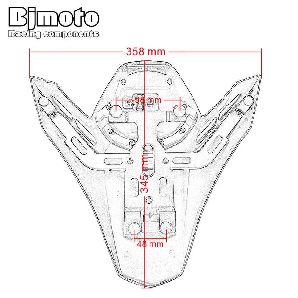 Аксессуары для мотоцикла BJMOTO kawasaki z900 2017 2020 крышка заднего сиденья Обтекатель