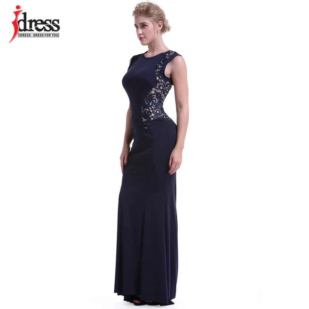 IDress Summer Women Lace Embroidery Patchwork Mermaid Dress Elegant Party Formal Gowns Maxi Long Dress Vestidos de Festa Longo  (4)
