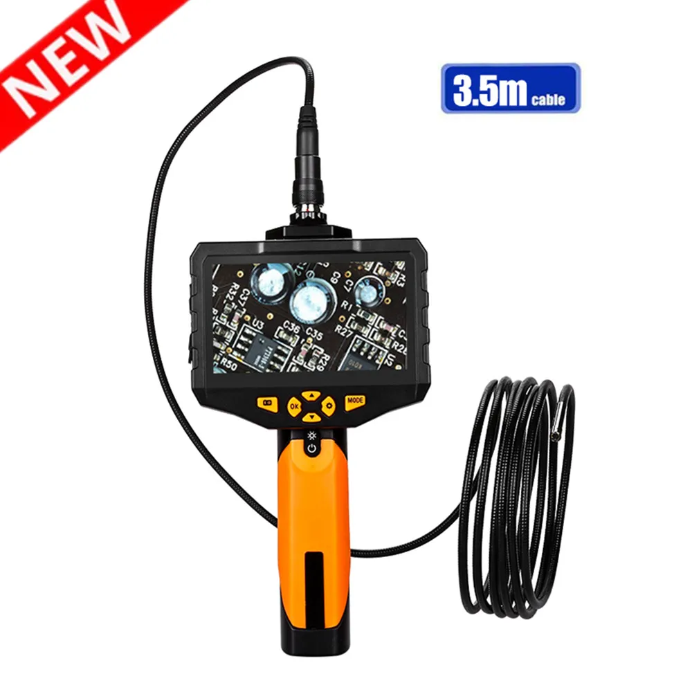 

Eyoyo NTS200 Endoscope Inspection Camera 3.5 Inch LCD Monitor 8.2mm Diameter 1 Meters Tube DVR Borescope Zoom Rotate Flip
