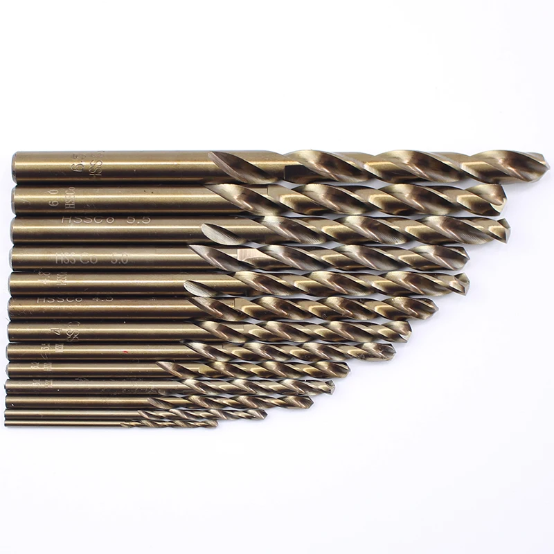 13pcs co drill bits 6