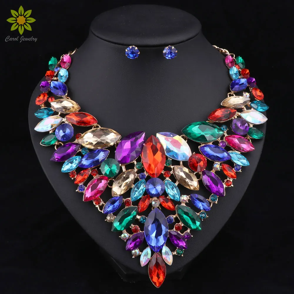 Bridal Jewelry Sets Wedding Necklace Earring For Brides Party