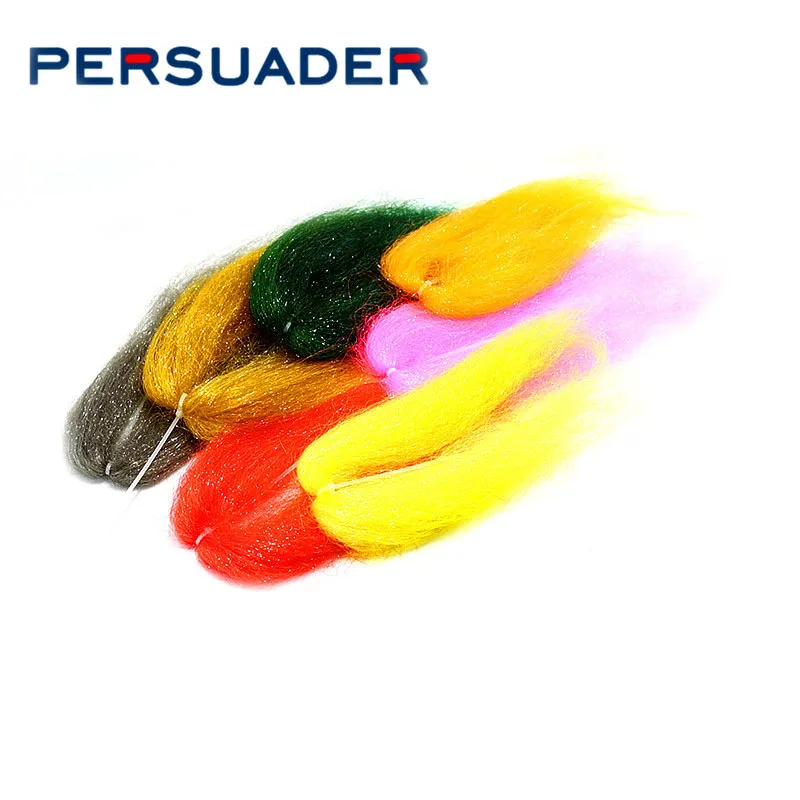 

PERSUADER 10optional color fly tying ghost hair fiber translucent ultrasoft sparkle synthetic hair streamer fly fishing material