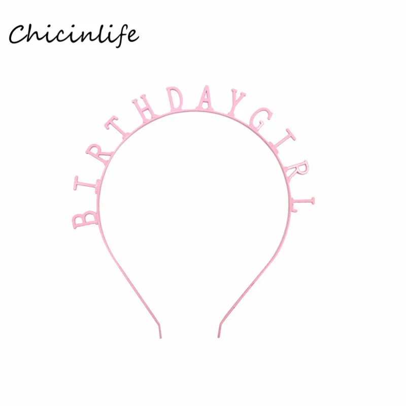 Chicinlife 1 шт. металлическая розовая Золотая повязка на голову для девочек день