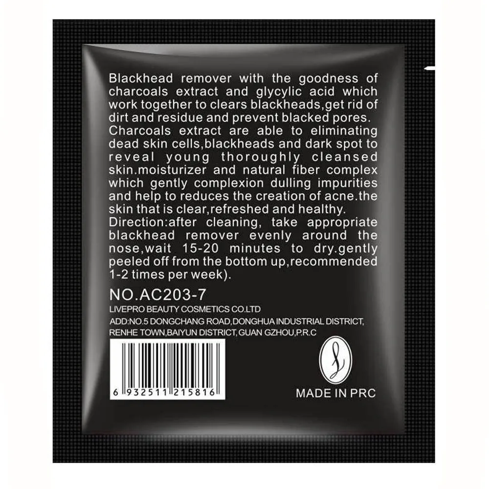 1 шт. маска для лица, средство для удаления черных точек в носу, черная грязь, глубокое очищение, Очищающая маска для лица, маска для удаления черных точек, маска для лица