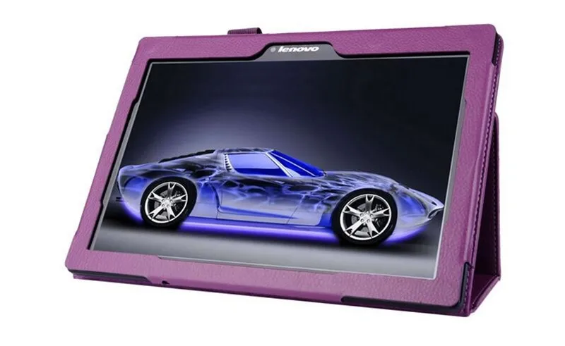 Litchi Pattern PU Leather Stand Flip Case Cover For Lenovo Tab 2 A10-70 A10 70 10.1 Tablet Case Cover  (25)