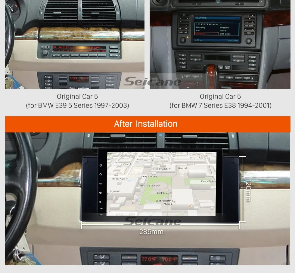 Flash Deal Seicane 1Din 9" Android 8.0/8.1 Head Unit Car Radio For 1996-2003 BMW 5 Series E39 520i 523i 525i M5 WiFi Multimedia Player 5 Flash Deal Seicane 1Din 9" Android 8.0/8.1 Head Unit Car Radio For 1996-2003 BMW 5 Series E39 520i 523i 525i M5 WiFi Multimedia Player 5