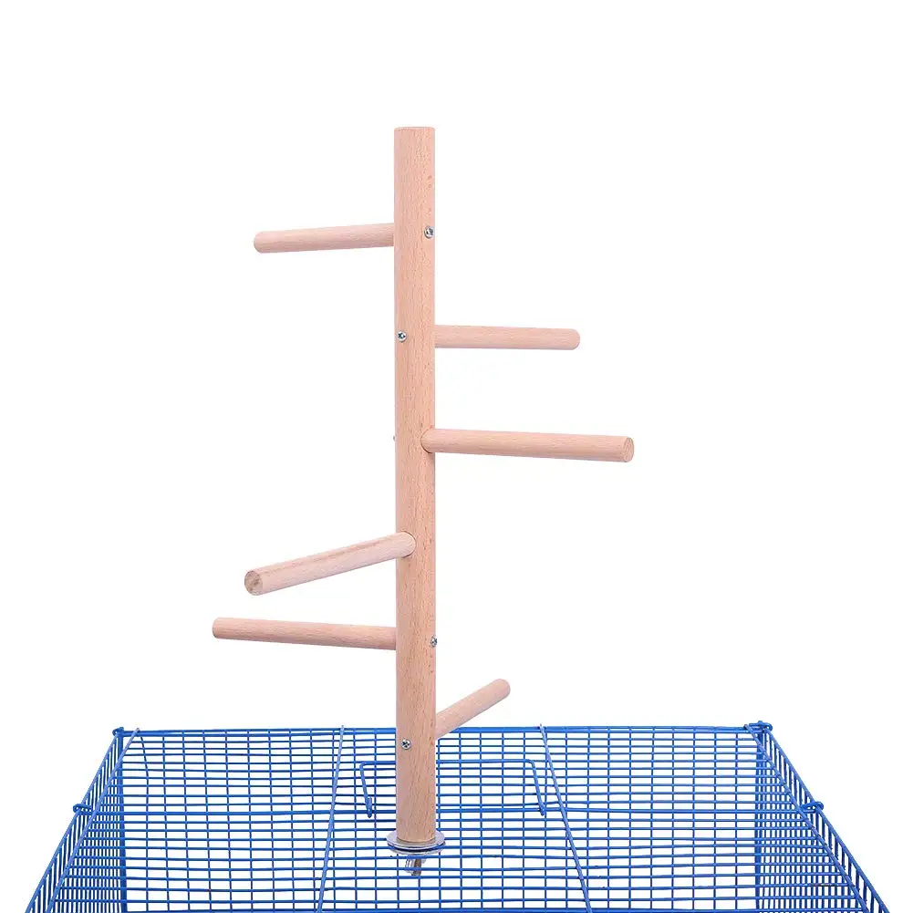 

Bird Perch,Bird Cage Perch, Birdcage Stands, Parrot Cage Top Play Stands Wooden Branches for Conure Parakeet Budgie Cockatiels