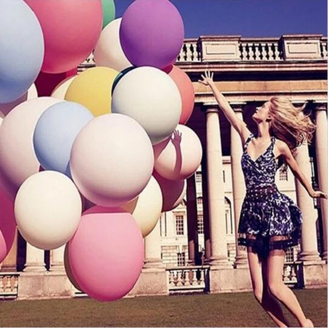 Round & Oval Latex Balloons 36 Inchs Wedding Decoration Helium Big Large Giant Ballons Birthday Party Decora Inflatable Air Ball