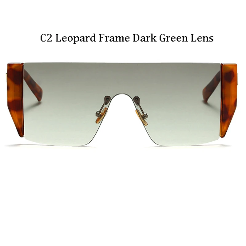 ALOZ MICC, солнцезащитные очки без оправы для женщин, фирменный дизайн, негабаритные Квадратные Солнцезащитные очки для мужчин, Винтажные Солнцезащитные очки Q78 - Цвет линз: C2