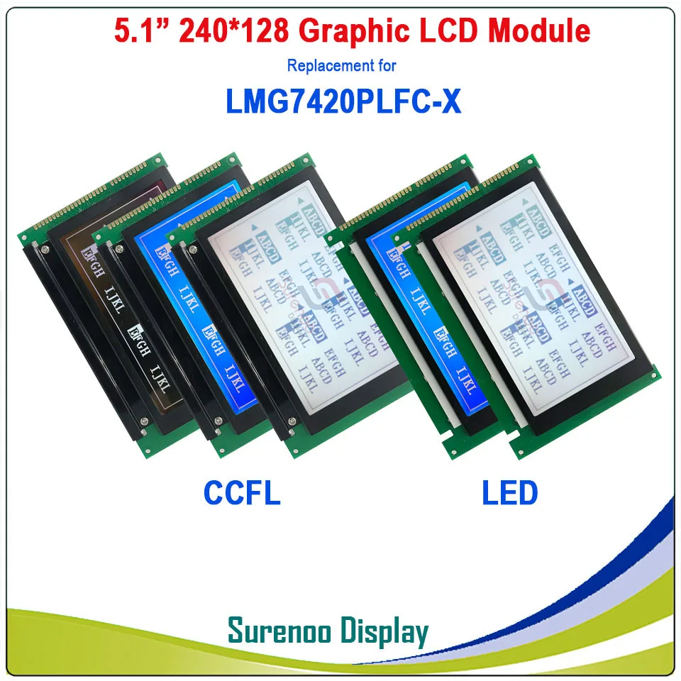 Фирменная Новинка 5,1 "LMG7420PLFC-X 240*128 ЖК дисплей модуль экран дисплея панель Замена для HITACHI 240128 с CCFL светодио дный LED подсветка