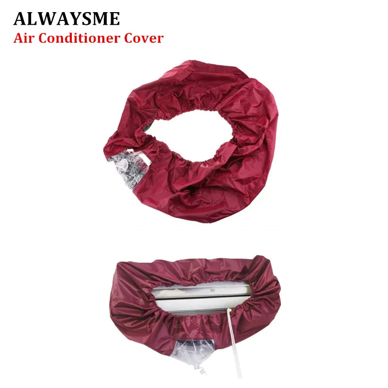 

ALWAYSME Red Black Blue Color 1.5P 2P 10000-15000 BTU 7.8-10.5FT Air Conditioner Cleaning Dust Washing Cover Protector Case Bag