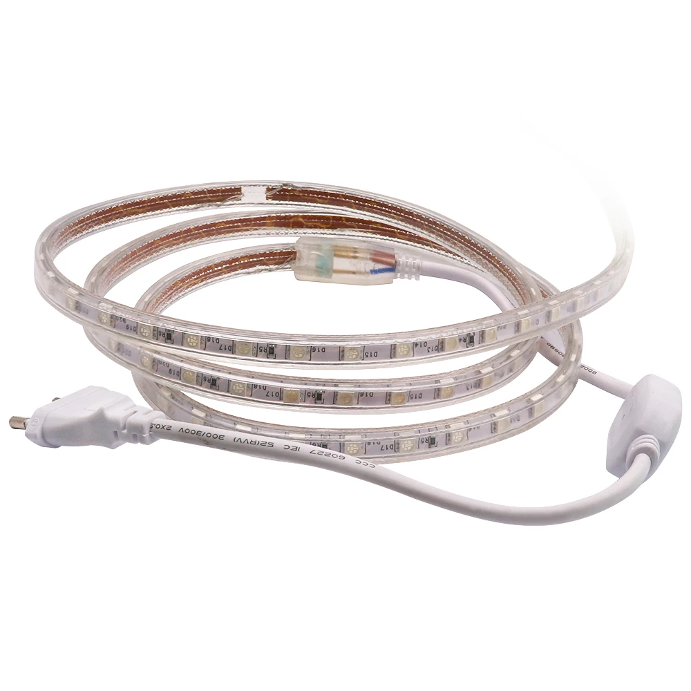 110 В светодиодные полосы 5050 SMD 60leds/м гибкий свет 15 рулонов х 100 м (700 белый + 400 синий