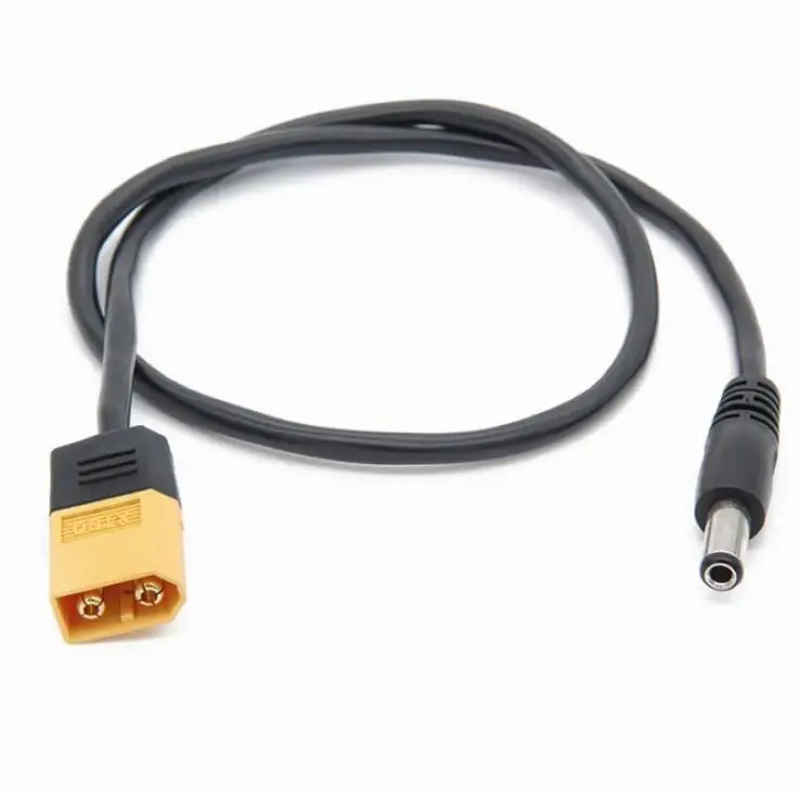 MINI XT60 Male Bullet Connector to Male DC 5.5mm X 2.5mm DC5525 Power Cable for TS100 Electronic Soldering Iron