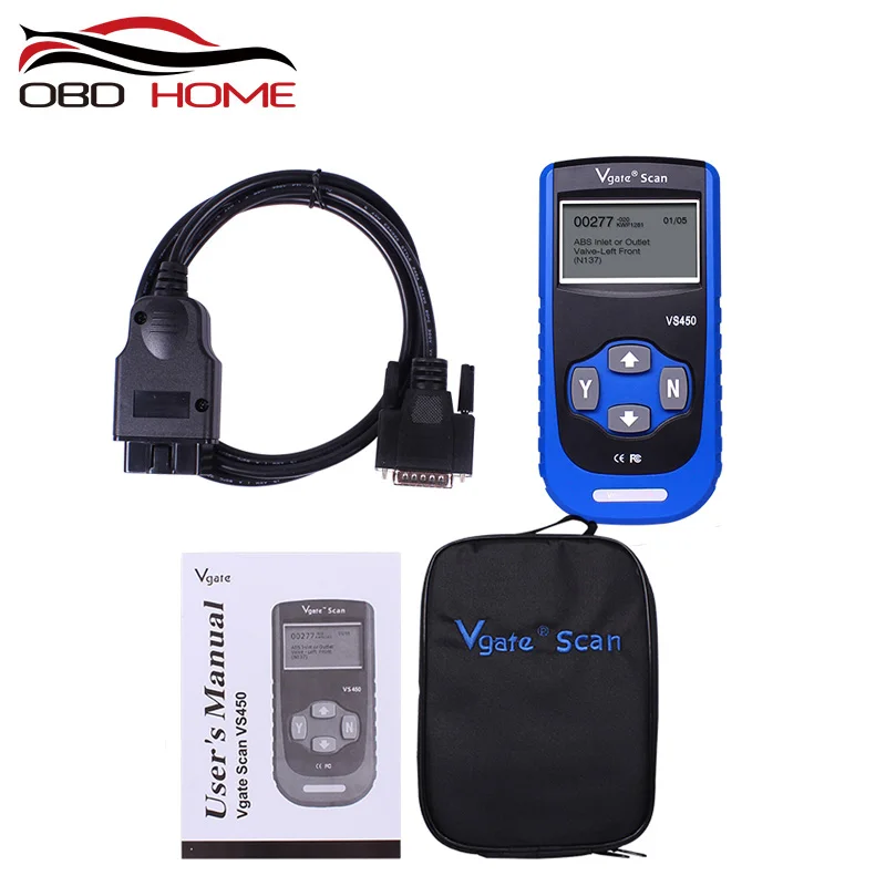 

Original Vgate VS450 OBD2 Diagnostic ABS Airbag Scanner Tool For VAG serial Scan Auto Diagnosis OBD 2 OBDII Scanner