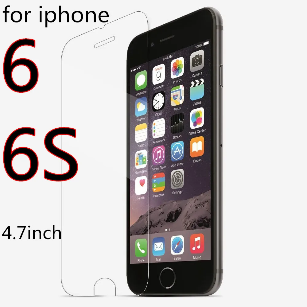 Чехол с пленкой из закаленного стекла, протектор экрана для apple iphone 8 X Xs Max XR 7 4 4S 5 5S 5c SE 6 6s 6 plus, безопасный, Небьющийся - Цвет: For iphone 6 6S