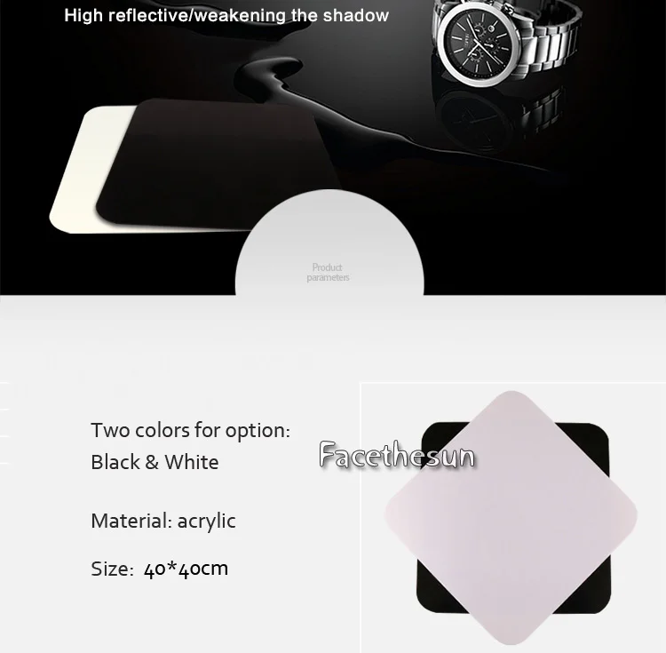 60cm acylic reflective board plate for photography 1