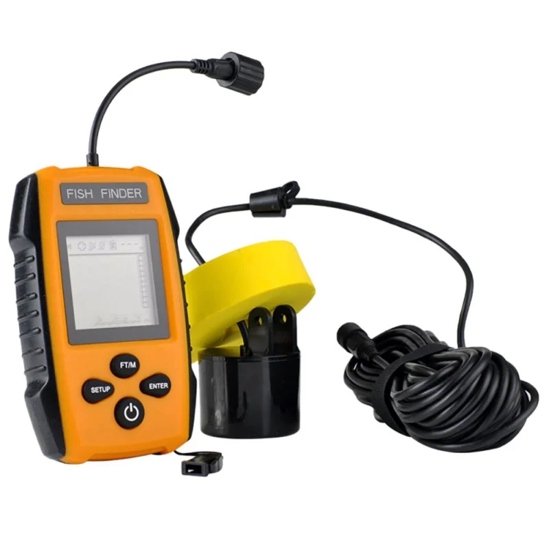 جديد المحمولة صياد السمك السونار 100 M سونار LCD صدى ساوندرز Fishfinder السونار لصيد الأسماك في الهواء الطلق جديد المحمولة صياد السمك السونار 100 M سونار LCD صدى ساوندرز Fishfinder السونار لصيد الأسماك في الهواء الطلق