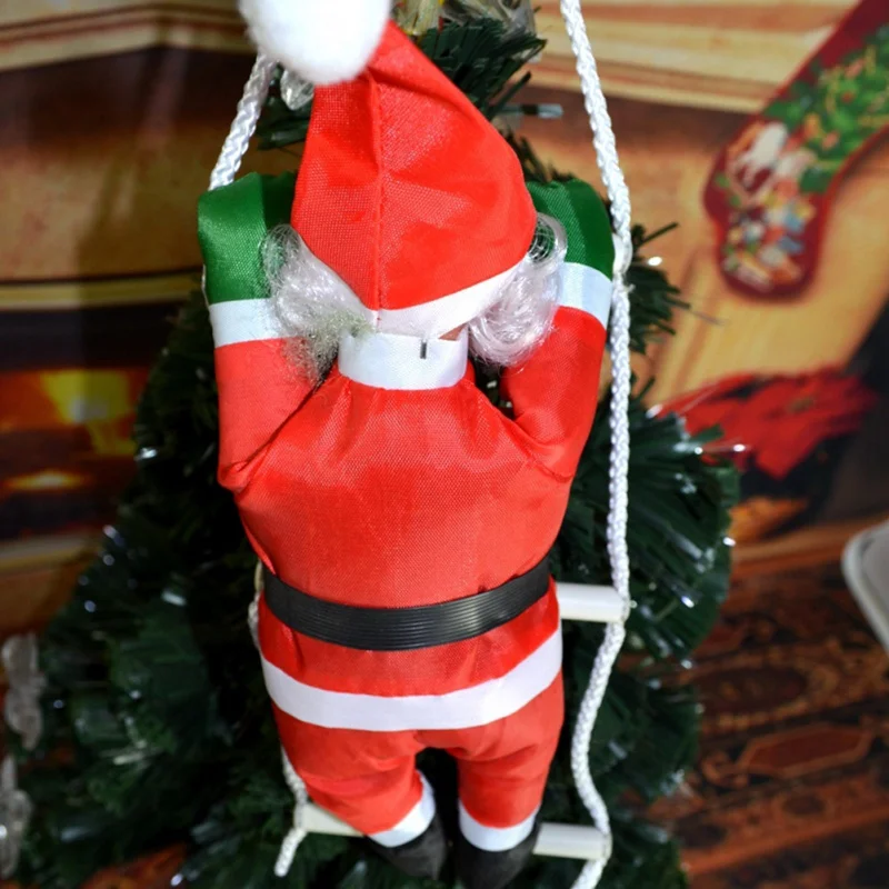 Рождественская подвесная лестница Рождественский Санта Клаус кукла елка Новогодние украшения Висячие украшения SZ