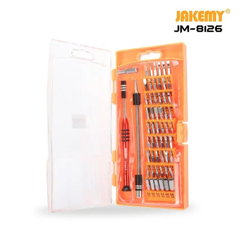 

JAKEMY JM-8126 58 in 1 Multi tool Hardware Magnetic Screwdriver Kit for Mobile Phone Repair PC Tablet Electronics Tools Kit