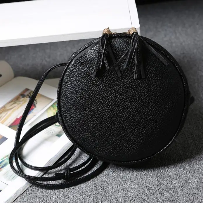 Maison Fabre bag female new Fashion Women Girl Round Leather Handbag Shoulder Messenger Bag July5