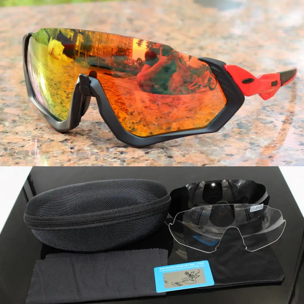 Поляризационные спортивные мужские солнцезащитные очки для велоспорта, горного велосипеда, горного велосипеда, MTB, очки для езды на мотоцикле - Цвет: 5