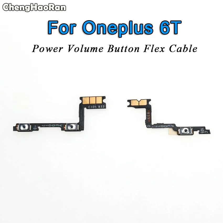 ChengHaoRan кнопка включения/выключения громкости вверх/вниз гибкий кабель для OnePlus One 1 2 3 3t 5 5T 6T X A0001 A3000 Запасная часть - Цвет: For Oneplus 6T